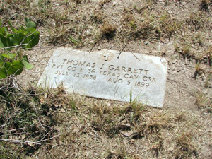 Thomas Garrett's CSA marker authenticates his cavalry service to the Confederacy.