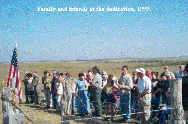 Family and friends at the dedication, 1999. Family and friends at the dedication, 1999.